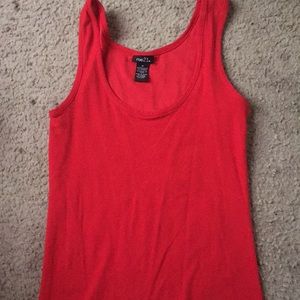 Red tank top